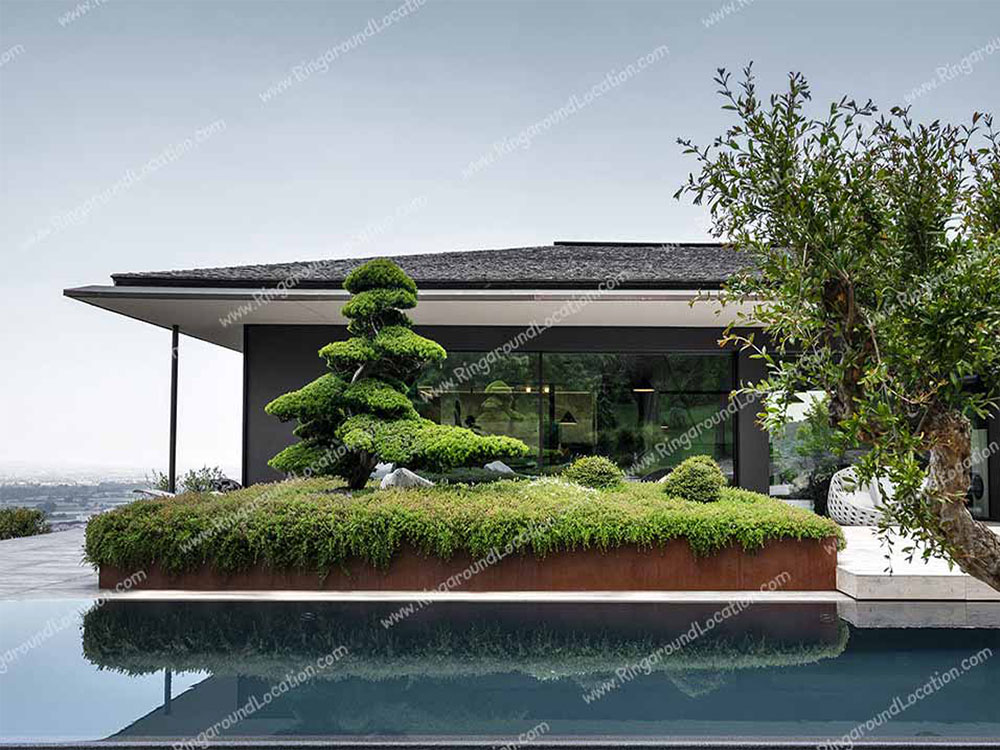 B1198fm - location villa di lusso arredamento di design moderna con piscina
