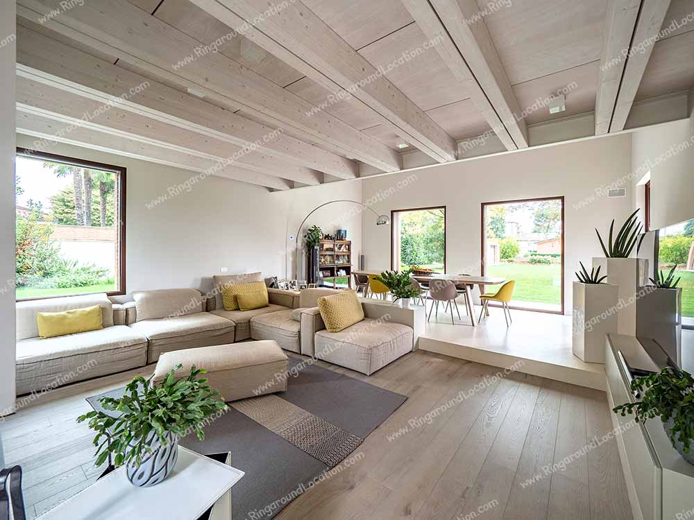 D1228fm - location villa in scandinavian nordic minimal style in Veneto Italy for photoshoot